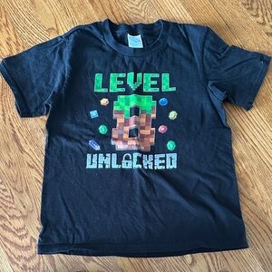 Port and Company Black 'Level 8 Unlocked' Kids T-Shirt